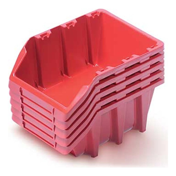 5 Hängeboxen 198 × 118 × 84 mm für Werkzeugwand