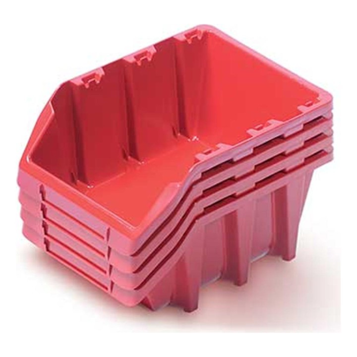 4 Hängeboxen 295 × 198 × 133 mm für Werkzeugwand