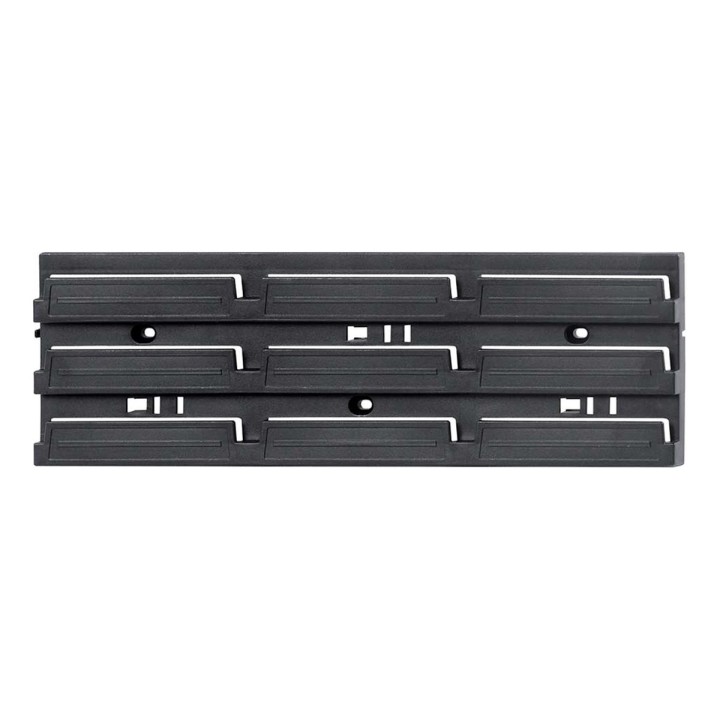 Werkzeugwand-Paneel flach 386 × 130 mm schwarz