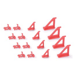 Werkzeughalter-Set 16-teilig für Werkzeugwand, rot