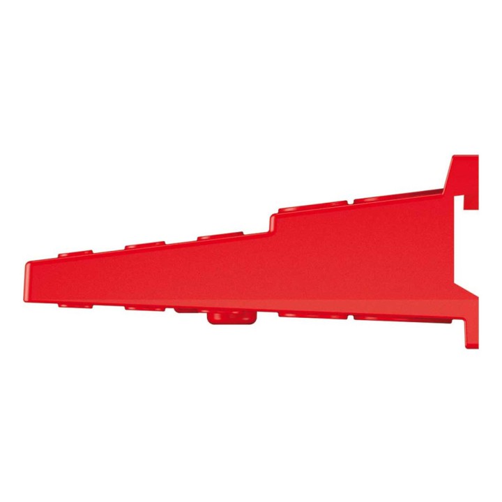 Ablage für Werkzeugwand 580 × 158 mm, rot