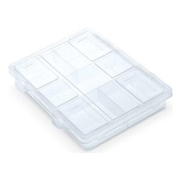 Kleinteilebox transparent mit Fächern 200 × 160 × 35 mm