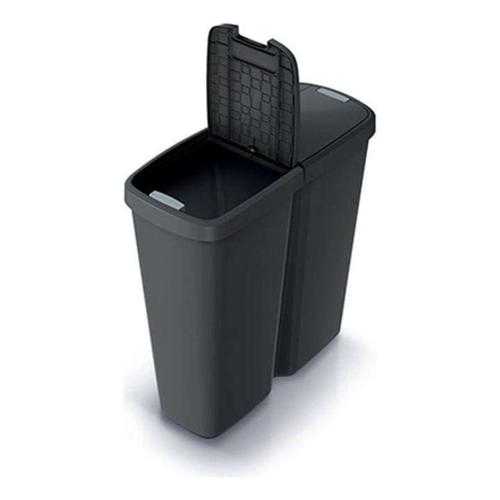 Mülleimer mit 2 Fächern 50 L – 545 × 245 × 565 mm