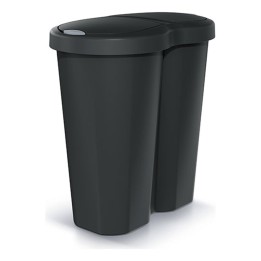 Mülleimer mit 2 Fächern 40 L – 490 × 300 × 520 mm