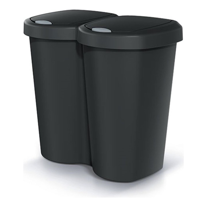 Mülleimer mit 2 Fächern 40 L – 500 × 295 × 465 mm