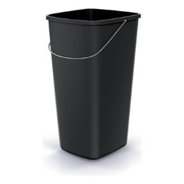 Abfalleimer mit Tragebügel 25 L, schwarz – 287 × 264 × 490 mm