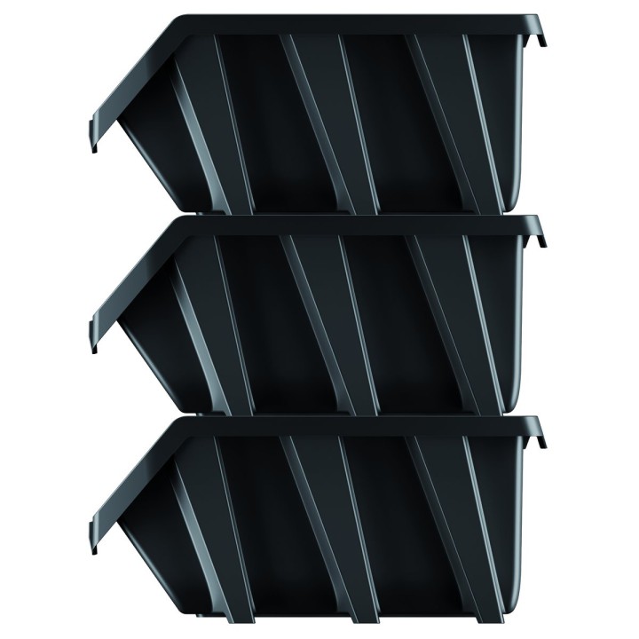 12 Hängeboxen 120 × 77 × 60 mm für Werkzeugwand