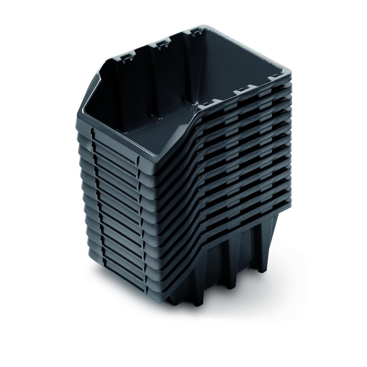 12 Hängeboxen 120 × 77 × 60 mm für Werkzeugwand