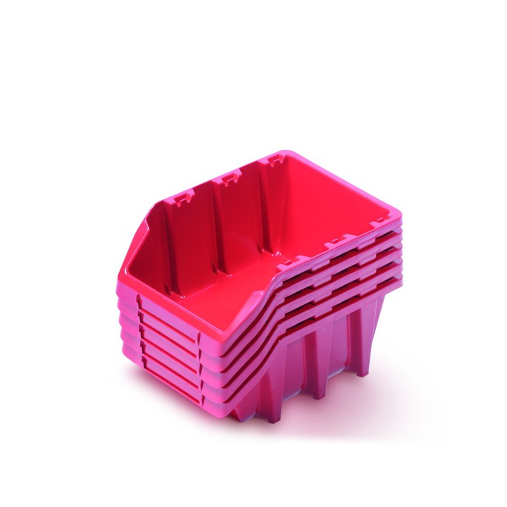 5 Hängeboxen 198 × 118 × 84 mm für Werkzeugwand