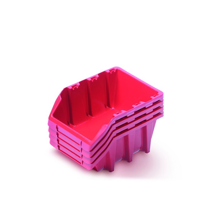 4 Hängeboxen 295 × 198 × 133 mm für Werkzeugwand
