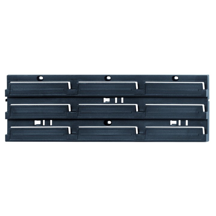 Werkzeugwand-Paneel flach 386 × 130 mm schwarz