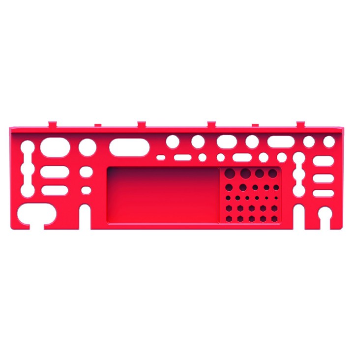 Ablage für Werkzeugwand 384 × 125 mm, 2 Stück, rot