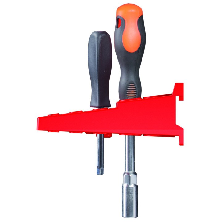 Ablage für Werkzeugwand 580 × 158 mm, rot