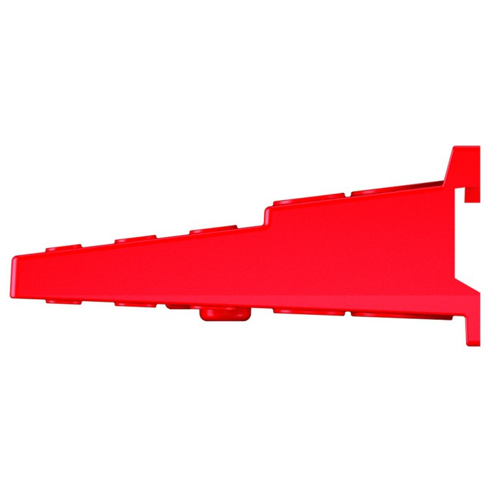 Ablage für Werkzeugwand 580 × 158 mm, rot