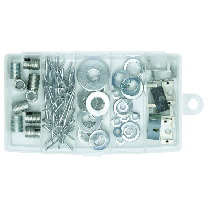 Sortimentskasten transparent mit Fächern 198 × 117 × 45 mm