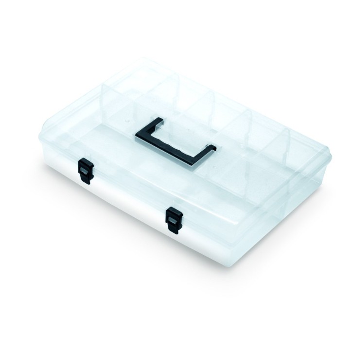 Sortimentskoffer transparent mit Griff 400 × 298 × 85 mm