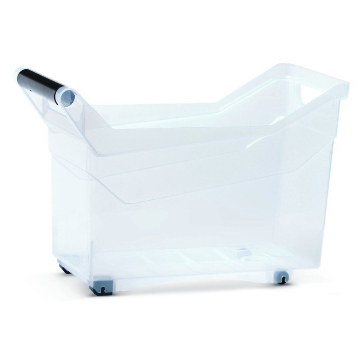 Aufbewahrungsbox transparent 14 L, hoch – 380 × 177 × 256 mm