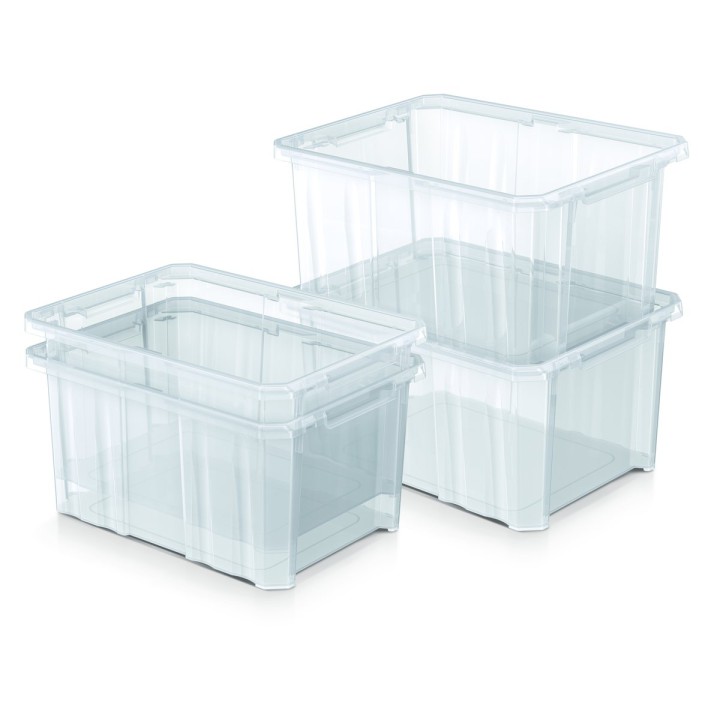 Lagerbox transparent 16 L – 400 × 300 × 200 mm