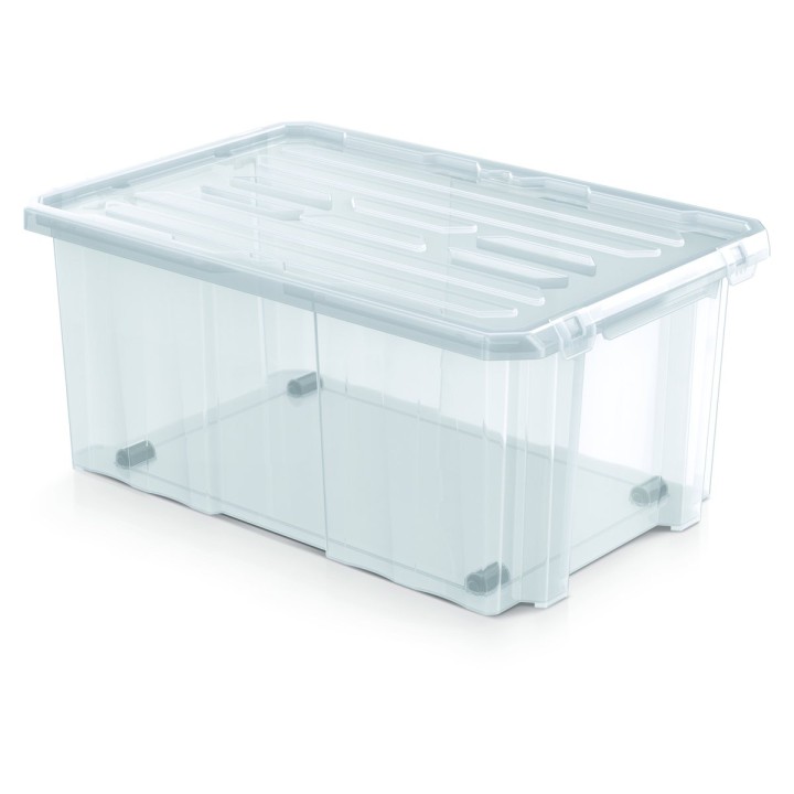 Lagerbox transparent 45 L – 600 × 400 × 265 mm