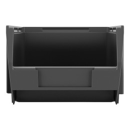 Stapelbox offen 162 × 108 × 75 mm schwarz – Lagerbox mit Frontöffnung