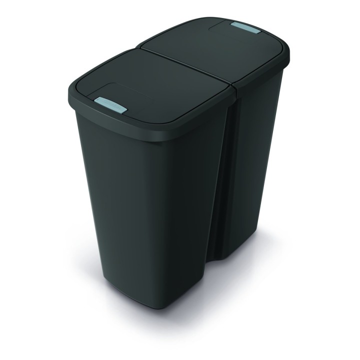 Mülleimer mit 2 Fächern 45 L – 485 × 285 × 510 mm