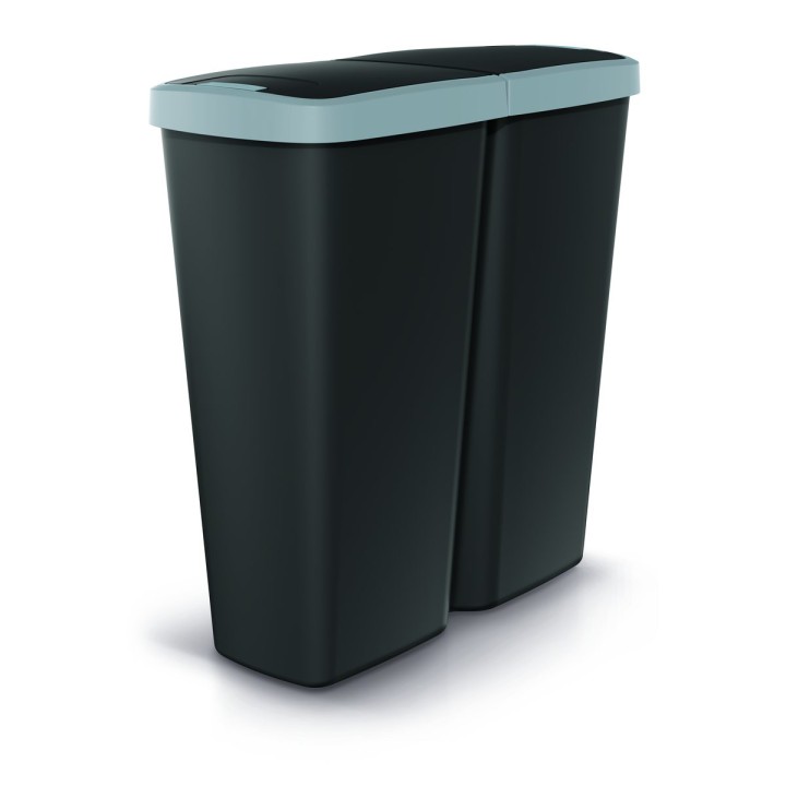Mülleimer mit 2 Fächern 50 L – 545 × 245 × 565 mm