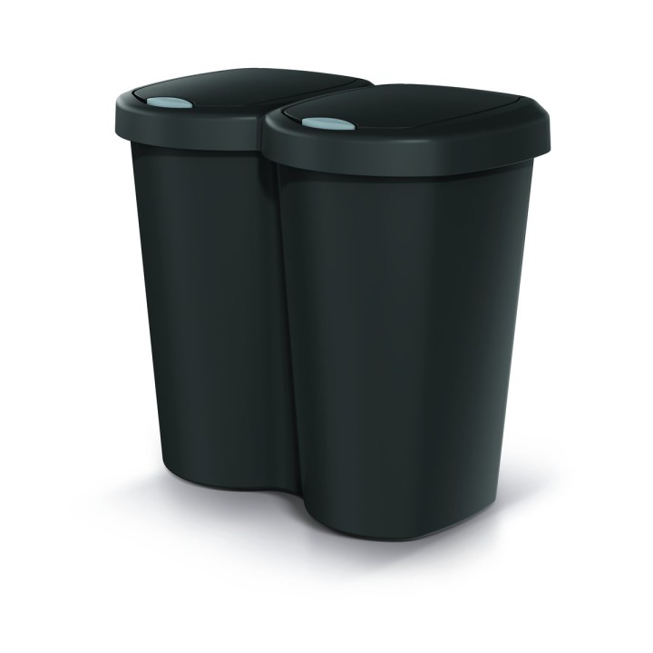 Mülleimer mit 2 Fächern 40 L – 500 × 295 × 465 mm