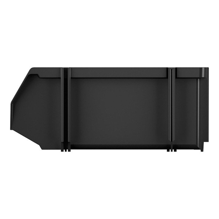 Stapelbox offen 225 × 140 × 95 mm schwarz – Lagerbox mit Frontöffnung