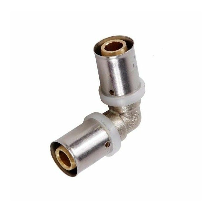 PEX Press Winkel 90° – Pressfitting U-Kontur für Verbundrohr 16 / 20 / 25 mm