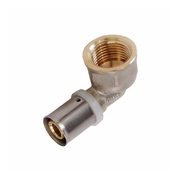 PEX Press Winkel mit Innengewinde – Pressfitting U-Kontur für Verbundrohr 16 / 20 / 25 mm