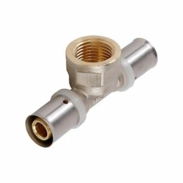 PEX Press T-Stück mit Innengewinde – Pressfitting U-Kontur für Verbundrohr 16 / 20 mm