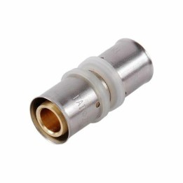 PEX Press Kupplung (gerade) – Pressfitting U-Kontur für Verbundrohr 16 / 20 / 25 mm