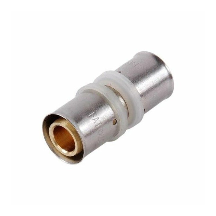 PEX Press Kupplung (gerade) – Pressfitting U-Kontur für Verbundrohr 16 / 20 / 25 mm