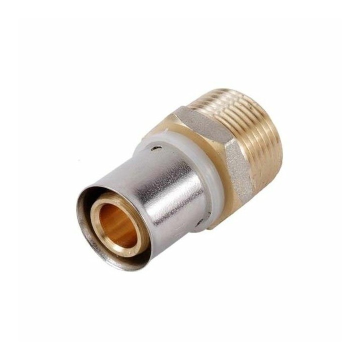 PEX Press Übergang mit Außengewinde – Pressfitting U-Kontur für Verbundrohr 16 / 20 / 25 mm