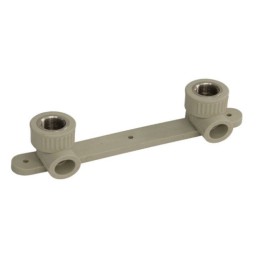 PP-R Montageeinheit 150 mm mit Wandscheiben 20 mm × 1/2"