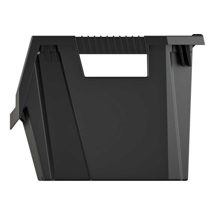 Großer Stapel-Lagerkasten 396 × 380 × 282 mm schwarz