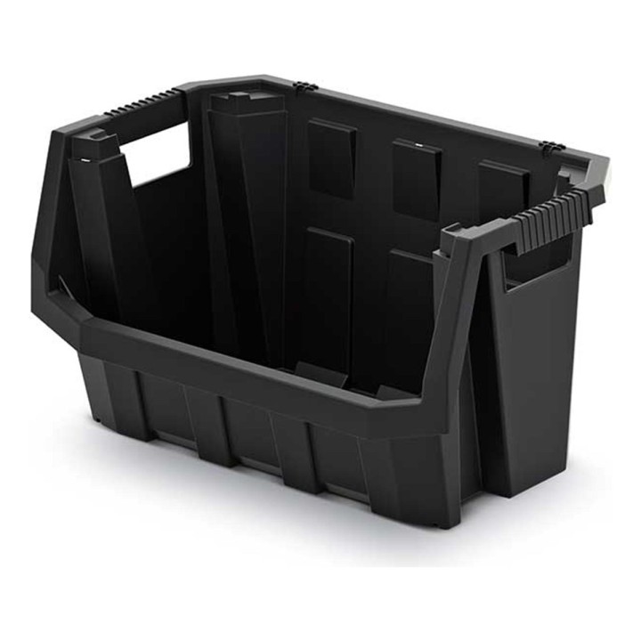 Großer Stapel-Lagerkasten 580 × 380 × 342 mm schwarz