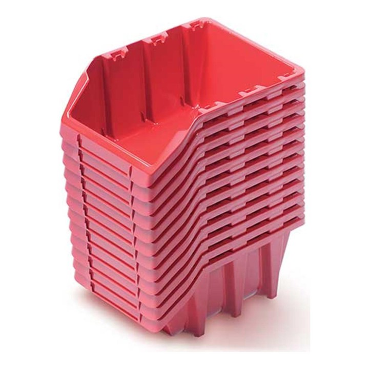 12 Hängeboxen 120 × 77 × 60 mm für Werkzeugwand